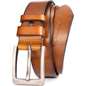 Full Grain Leather Belt,100% Italian Real Solid Leather